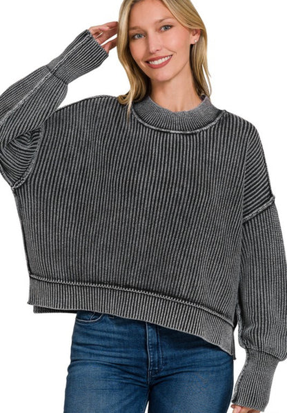 Washed Oversized Sweater