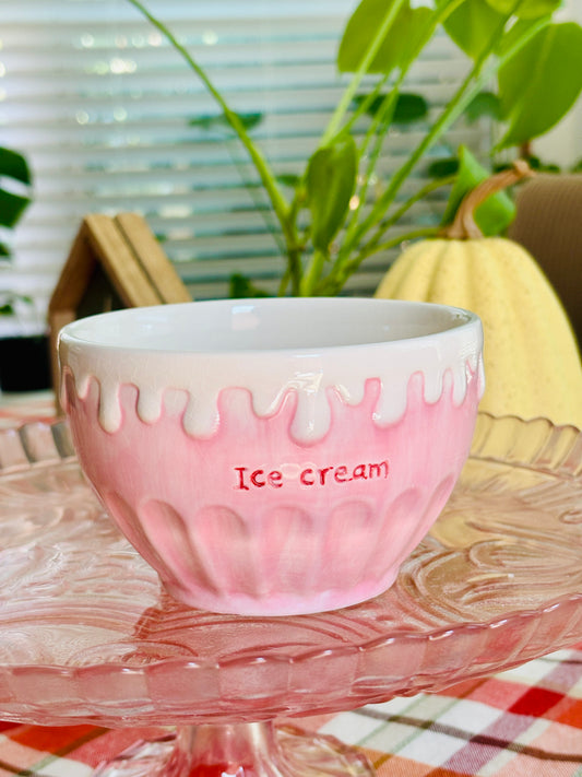 Vintage J.M Smucker Ceramic Ice Cream Bowl