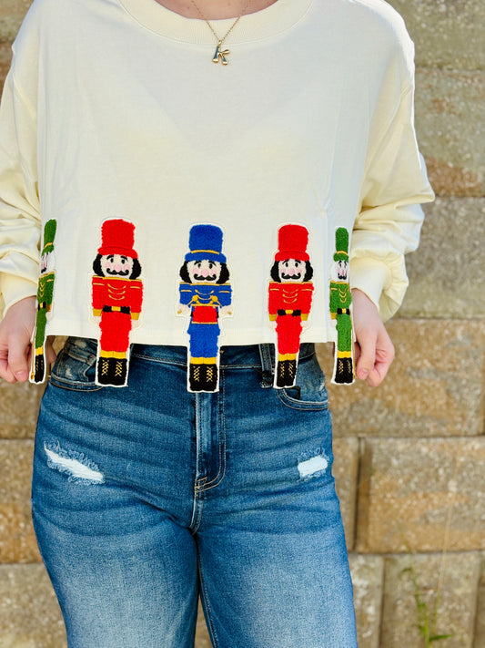 Nutcracker Embroidered Sweatshirt