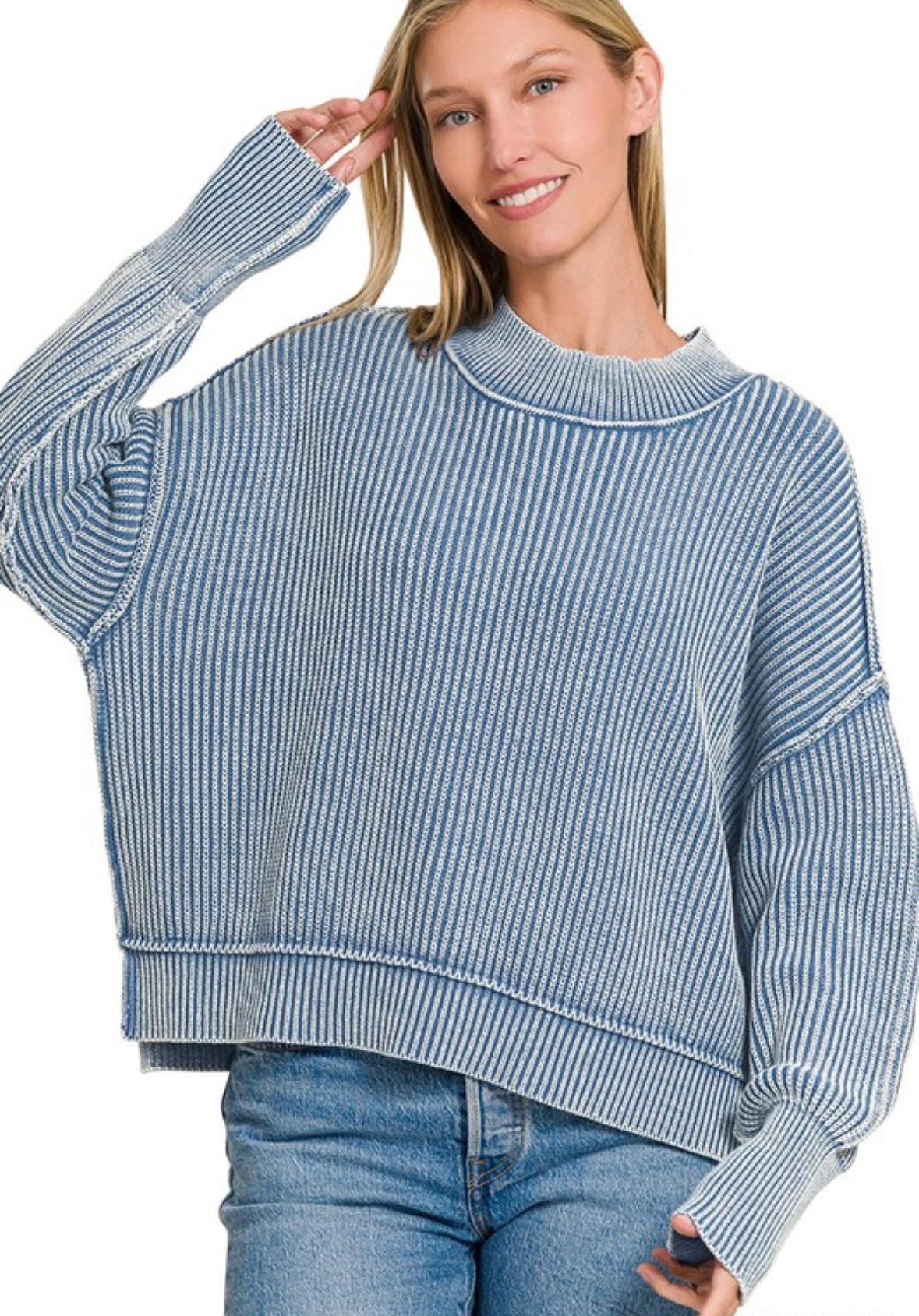 Washed Oversized Sweater