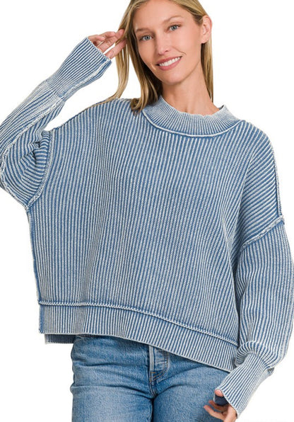Washed Oversized Sweater