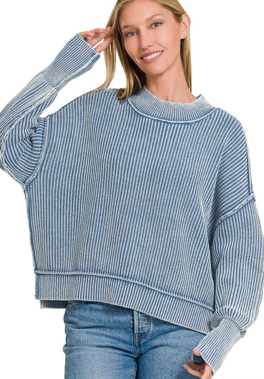 Washed Oversized Sweater