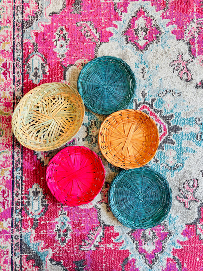 RATTAN WALL DECOR (SET OF 5)