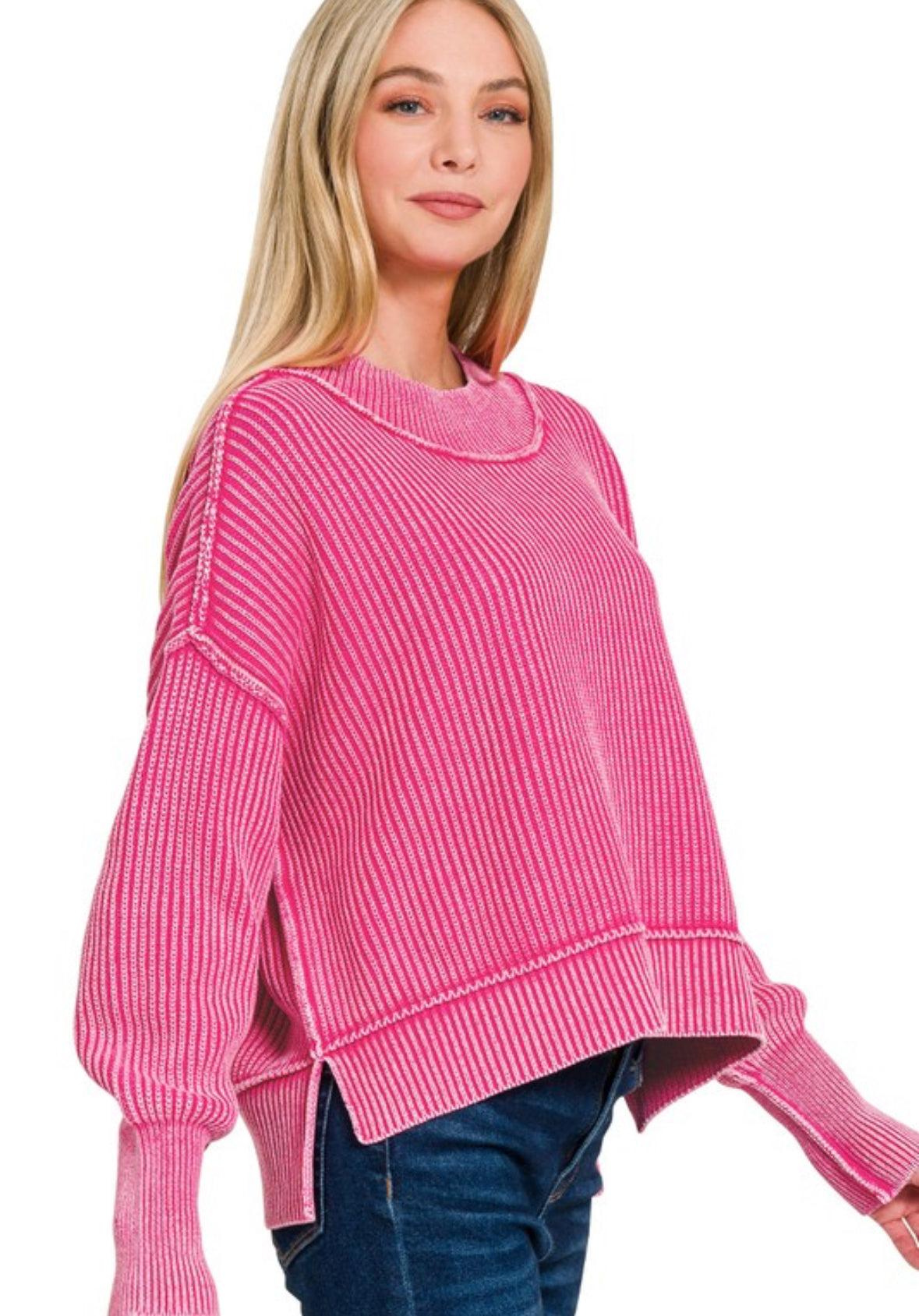 Washed Oversized Sweater