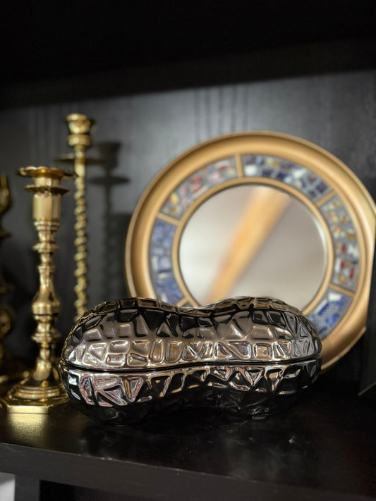 Silver Peanut Trinket Box