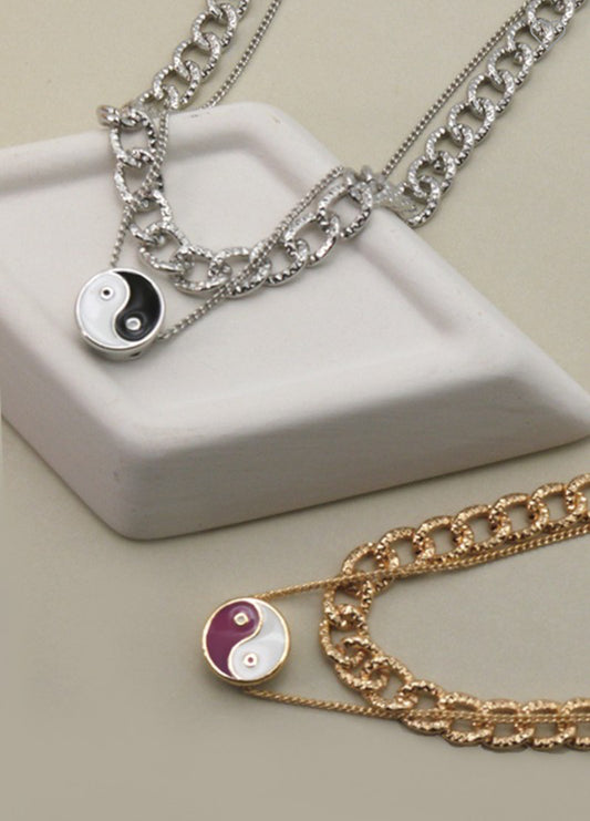 YINYANG DBL LAYER NECKLACE