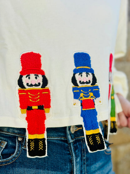 Nutcracker Embroidered Sweatshirt