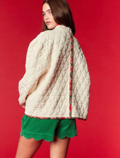 Nutcracker Bow Quilted Jacket