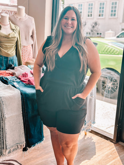 CURVY GOLF ROMPER W/ POCKETS