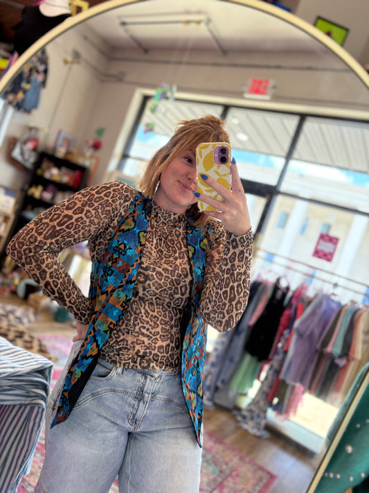 Vintage 90s Aztec Vest M/L
