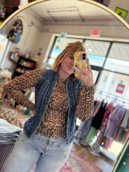Vintage Denim Vest M