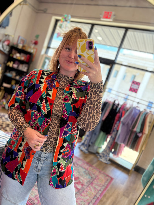 Vintage 80s Button up