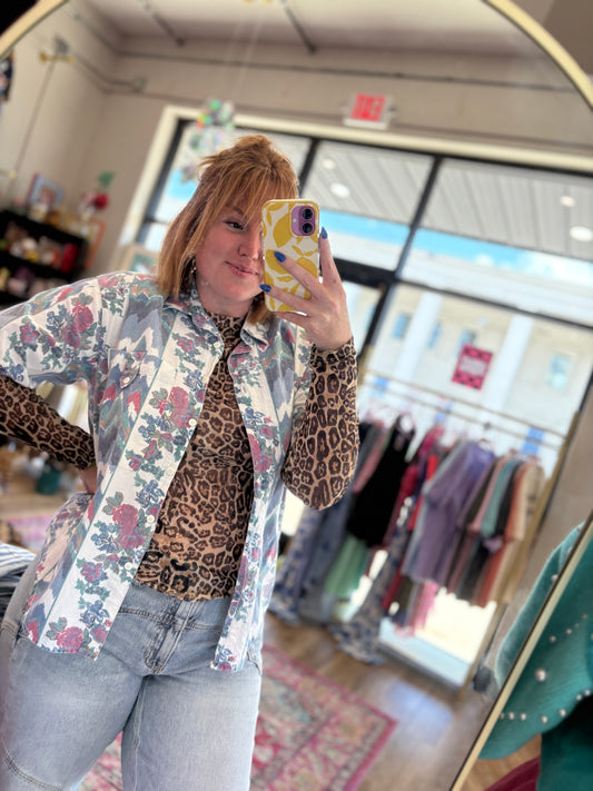 Vintage 90s Button Up M