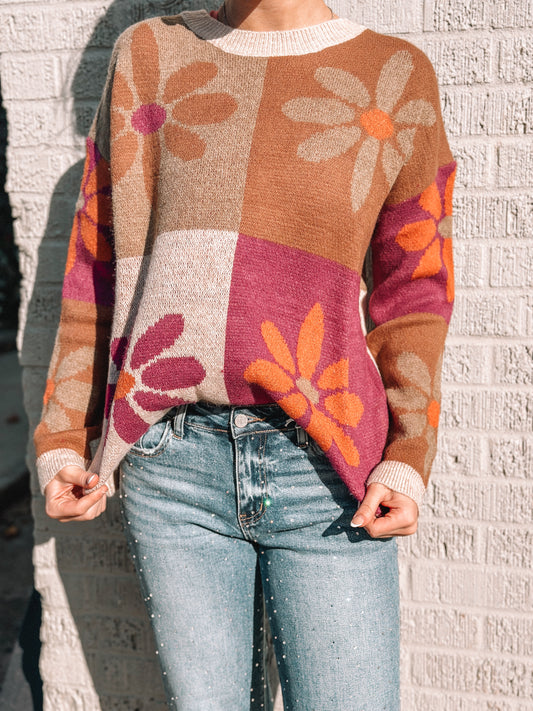 FALL COLOR BLOCK SWEATER