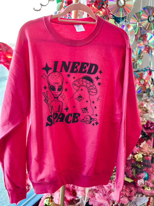 I NEED SPACE CREWNECK