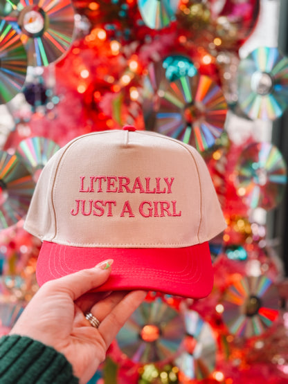 LITERALLY JUST A GIRL HAT