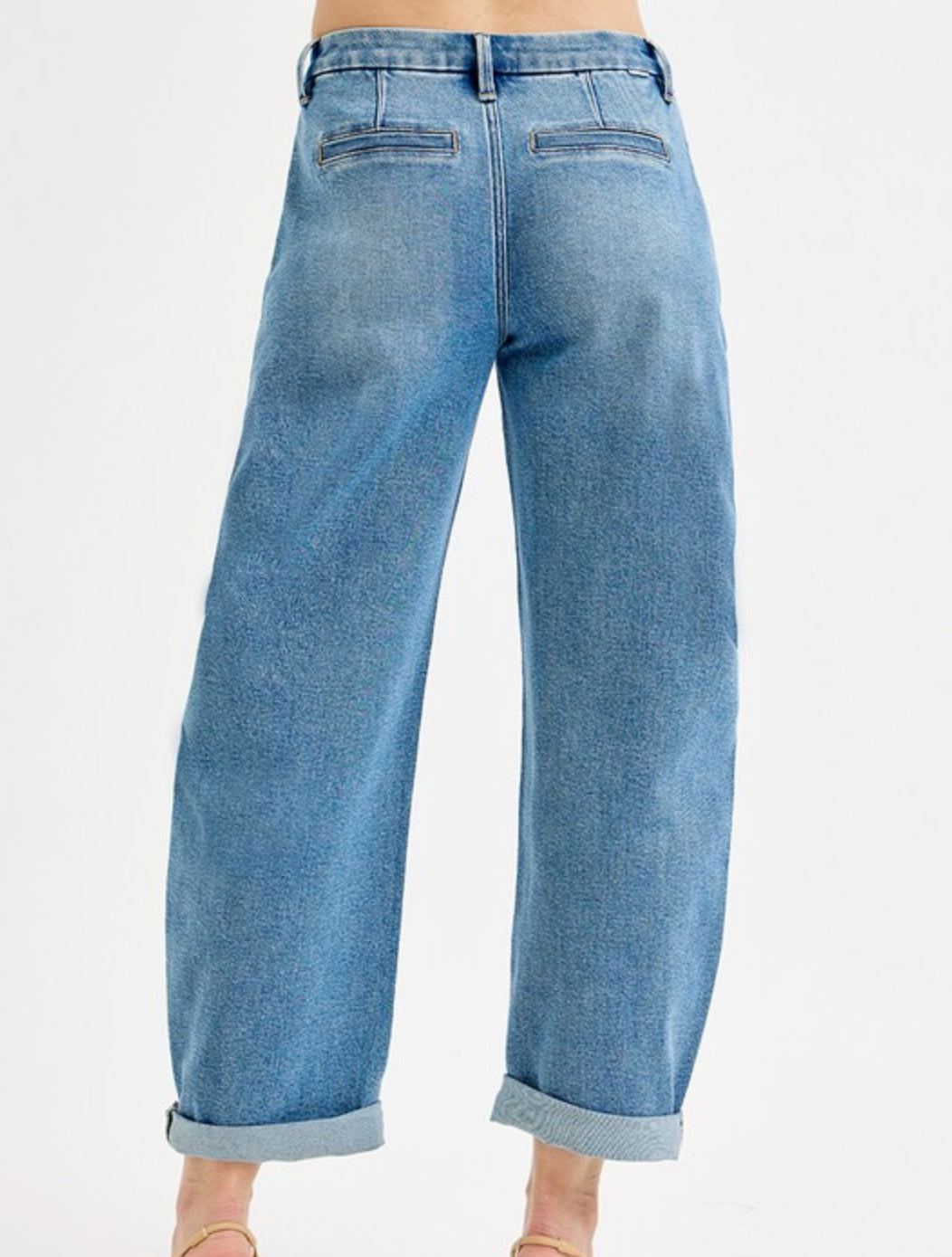 Lucie Slouchy Barrel Roll Up Trouser Jeans