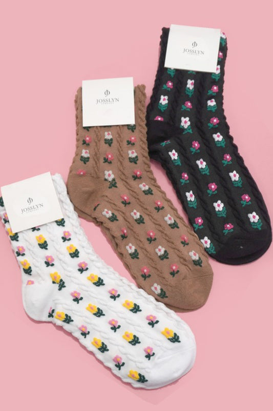 FLORAL SOCKS