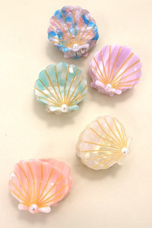 SEASHELL HAIR CLIPS