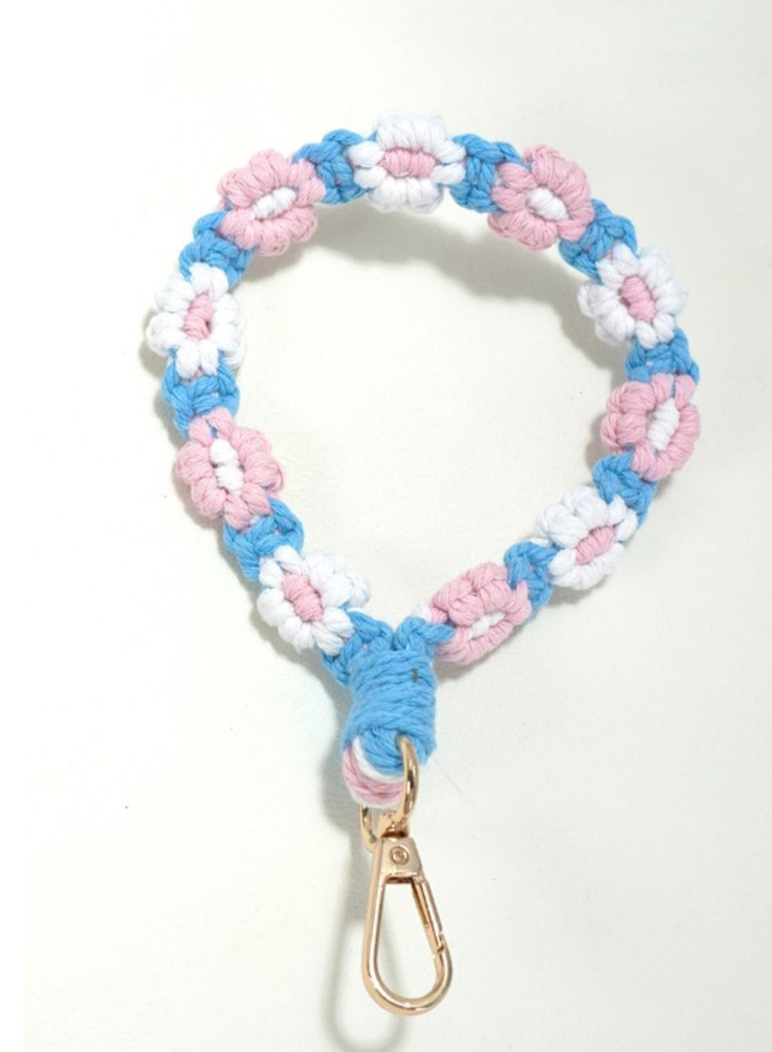 HANDMADE DAISY WRISTLET/KEYCHAIN/BAG CHARM