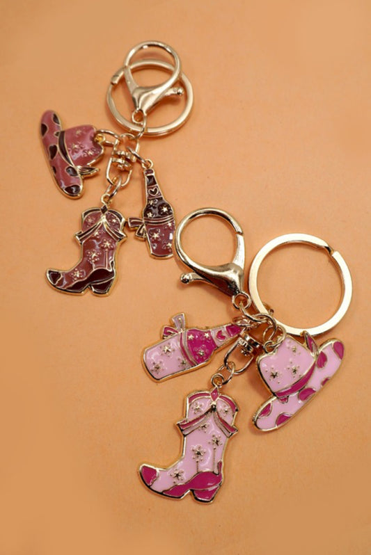 DISCO COWGIRL KEYCHAIN/BAG CHARM