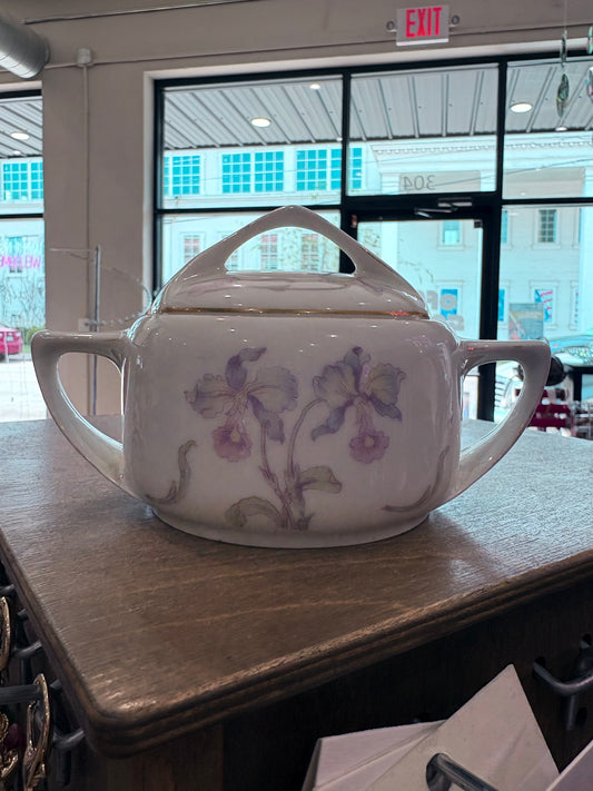 1920's Rosenthal Bavaria Vintage Donatello Lidded Sugar Bowl