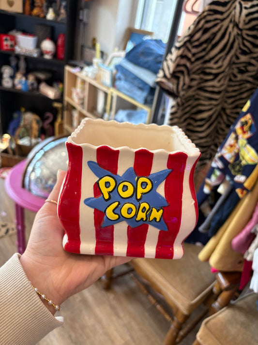 Vintage Ceramic Popcorn Planter