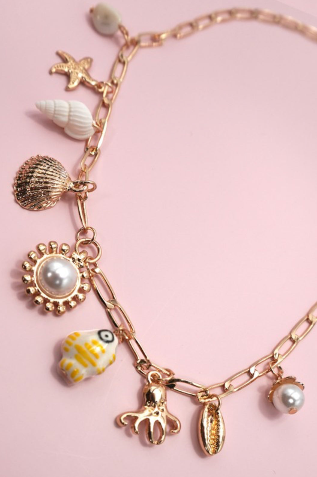 FISH & SEA CHARM NECKLACE