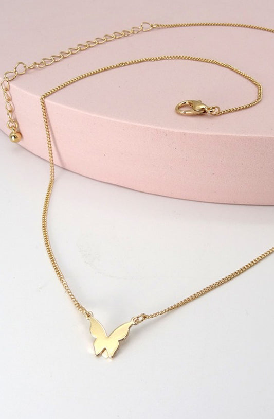 BUTTERFLY PENDANT NECKLACE