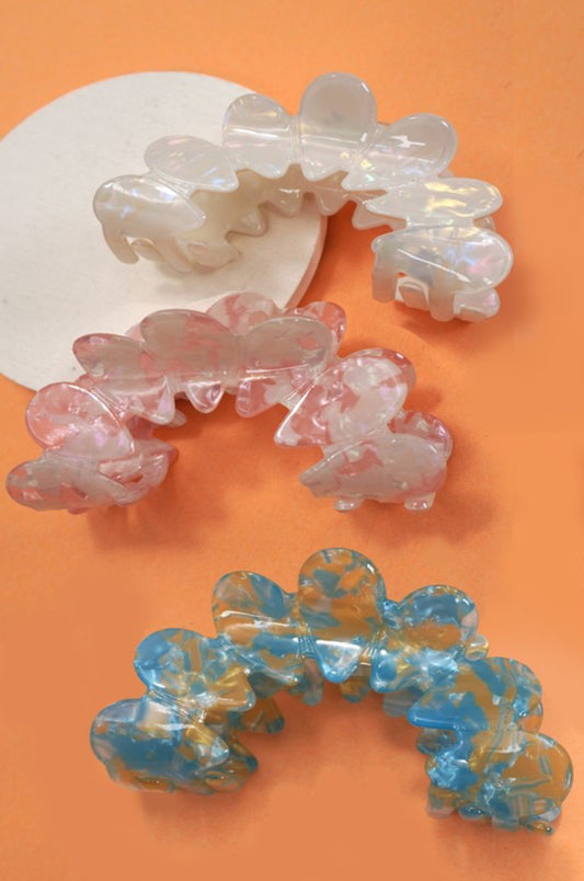 HALF MOON FLOWER TOILE CLIPS