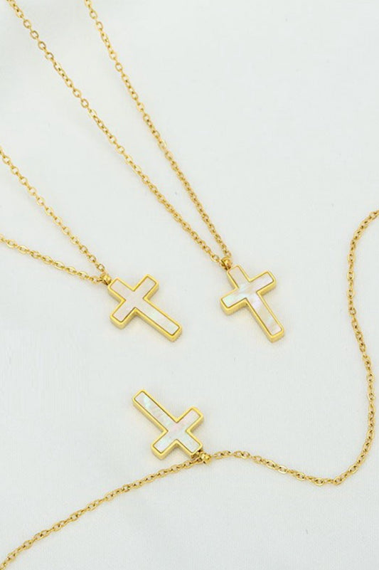 GOLD CROSS NECKLACE