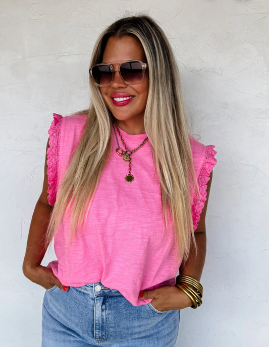 SWEET LACE DAYS TEE