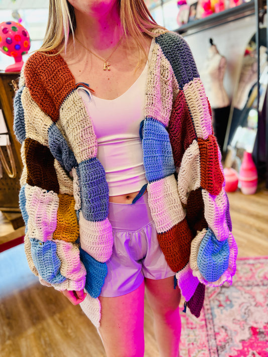 Hand Crochet Cardi (One Size)