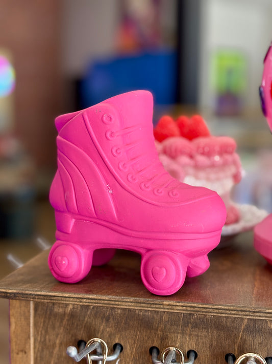 PINK ROLLER SKATE PLANTER