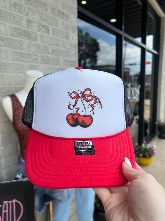 CHERRY TRUCKER HAT