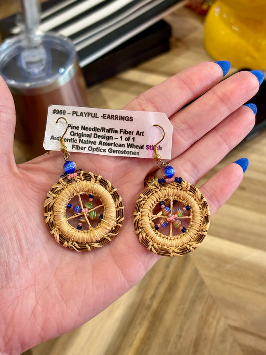 Raffia Earrings