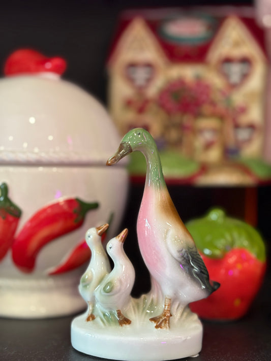 Erphila Duck Family Germany Porcelain