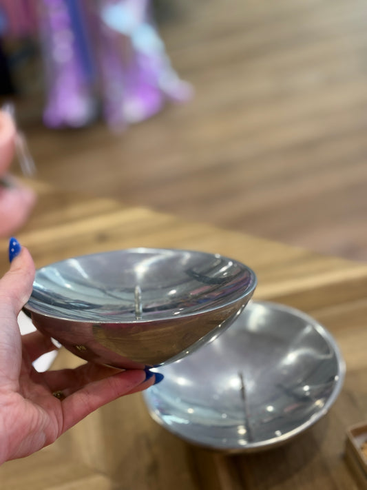 Aluminum Candle Holders (2)