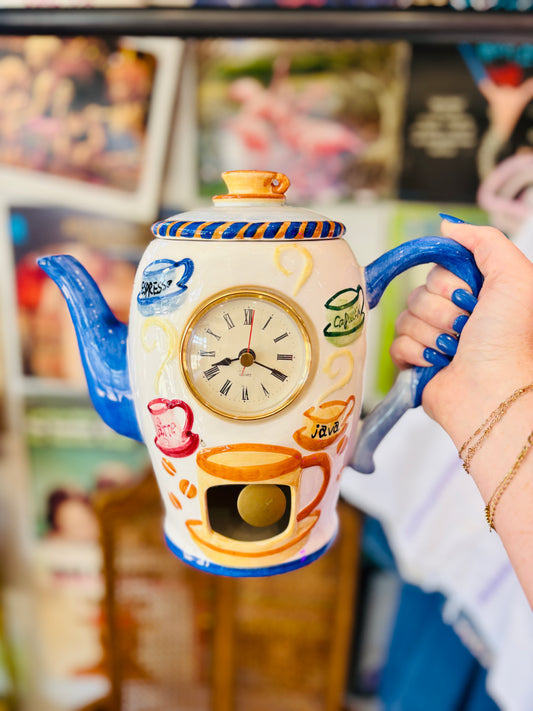 COFFEE TEA POT CLOCK
