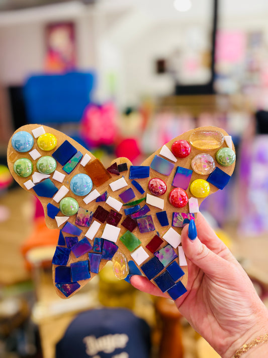 Mosaic Butterfly Wall Art