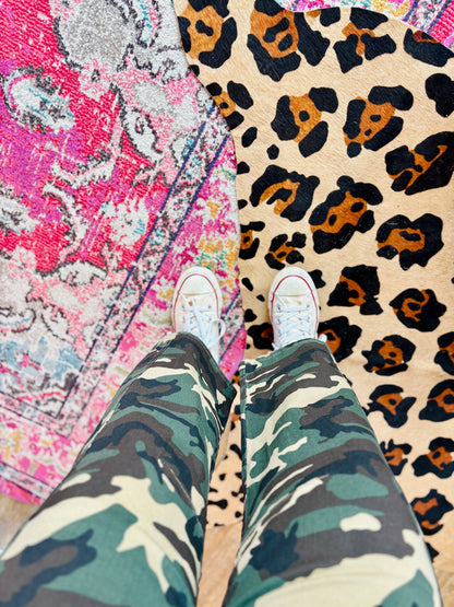 Camo Barrel Stretch Jeans