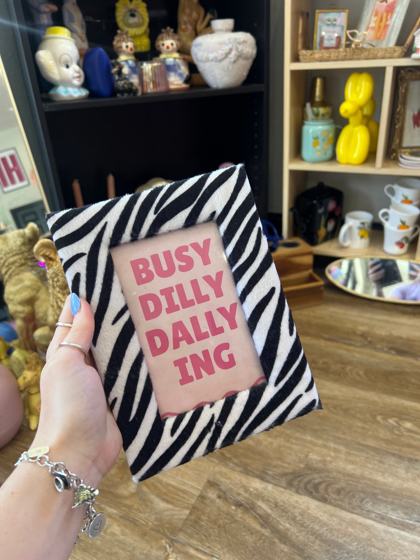 Zebra Busy Dilly Dallying Frame