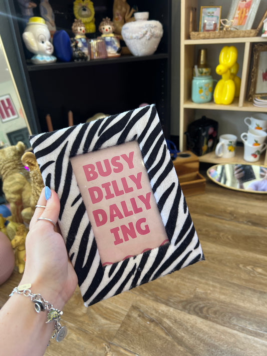 Zebra Busy Dilly Dallying Frame