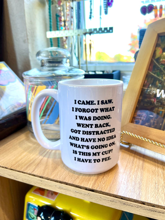 I came, I saw, I Forgot Mug