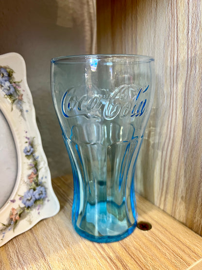 Blue Glass CocaCola Cup
