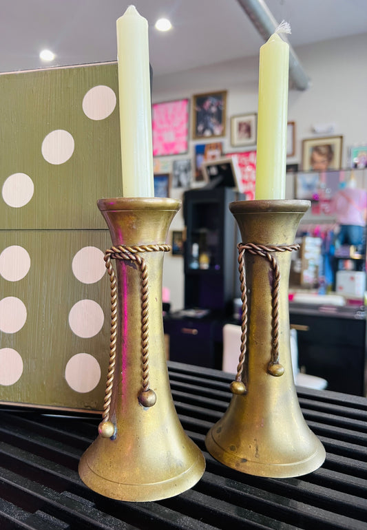 Brass Candle Sticks (set of 2)