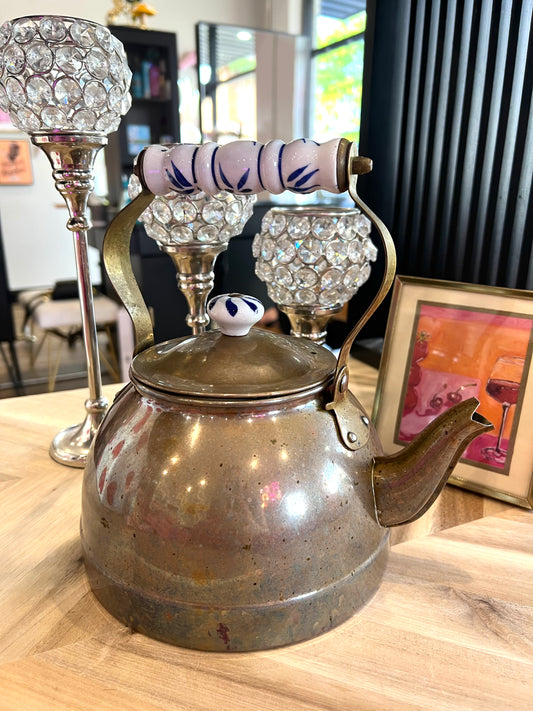 Vintage Copper Tea Kettle