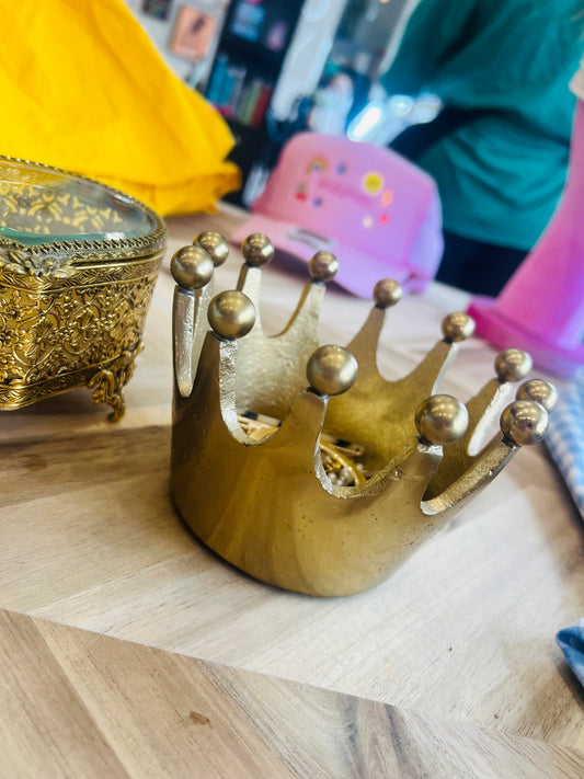 Gold Crown Trinket Bowl