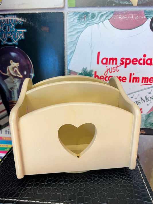 Wooden Heart Utensil Holder