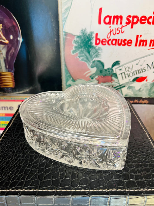 Crystalized Heart Trinket Tray/Box